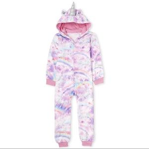 Children’s place unicorn onesie pjs M